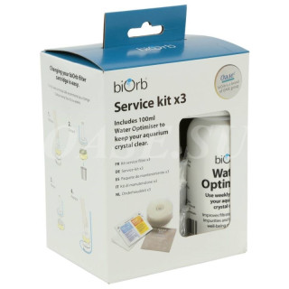 Набор - 3 картриджа + очиститель (biOrb Service kit 3 plus water optimiser)