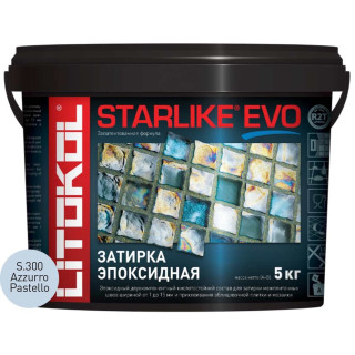 Затирочная смесь Litokol STARLIKE EVO Azzuro Pastello S.300, 5 кг