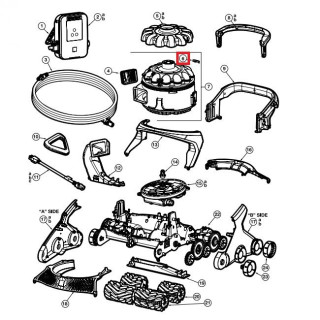 Защелка поворотного замка Hayward AquaVac 650 (RCX361453), 10шт