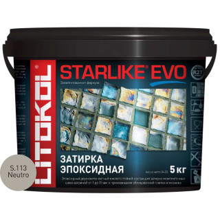 Затирочная смесь Litokol STARLIKE EVO Neutro S.113, 5 кг